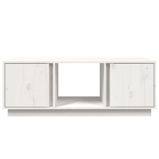 Mesa de Centro, Mesa baixa, 110x50x40 cm pinho maciço branco