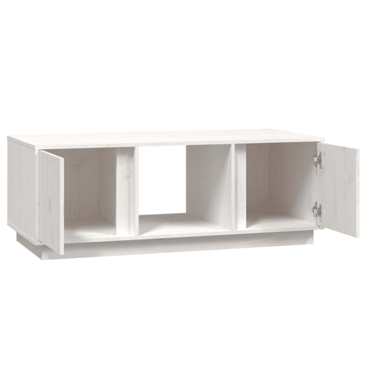 Mesa de Centro, Mesa baixa, 110x50x40 cm pinho maciço branco