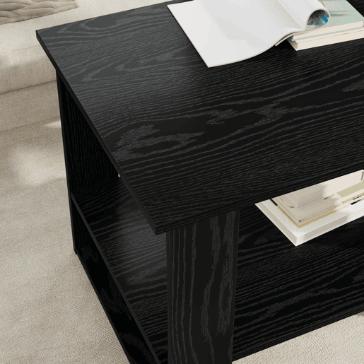 Mesa de Centro, Mesa baixa, Carvalho Preto 72 x 50 x 50 cm