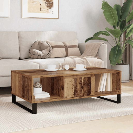 Mesa de Centro, Mesa baixa, Madeira antiga 104 x 60 x 35 cm