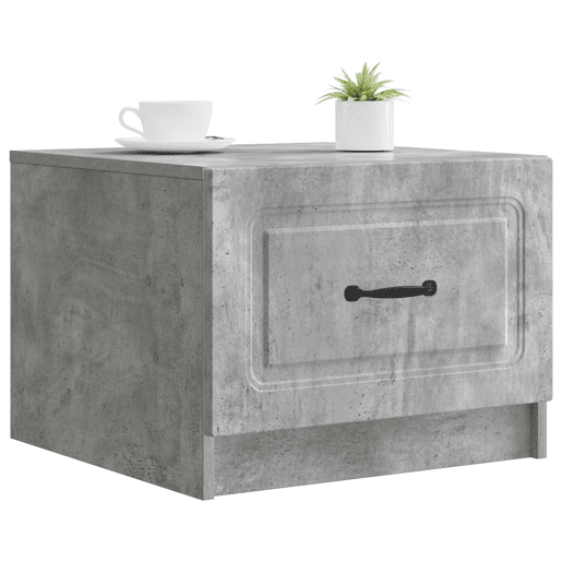 Mesa de Centro, Mesa baixa, com gaveta Cinzento Cimento 49 x 50 x 37 cm