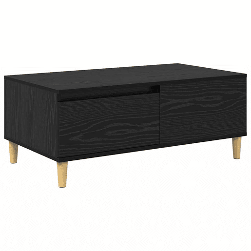 Mesa de Centro, Mesa baixa, com gaveta Carvalho Preto 90 x 50 x 35 cm