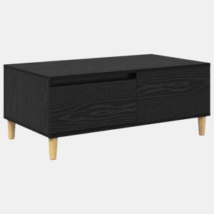 Mesa de Centro, Mesa baixa, com gaveta Carvalho Preto 90 x 50 x 35 cm