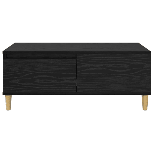 Mesa de Centro, Mesa baixa, com gaveta Carvalho Preto 90 x 50 x 35 cm