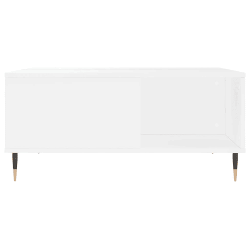 Mesa de Centro, Mesa baixa, 80x80x36,5 cm derivados de madeira branco