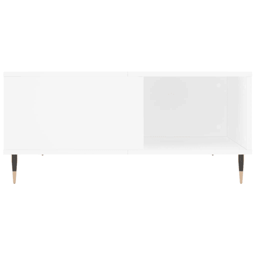 Mesa de Centro, Mesa baixa, 80x80x36,5 cm derivados de madeira branco
