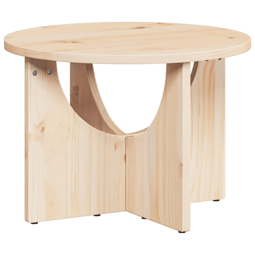 Mesa de Centro, Mesa baixa, Natural 50 x 50 x 35 cm Madeira de pinho maciça