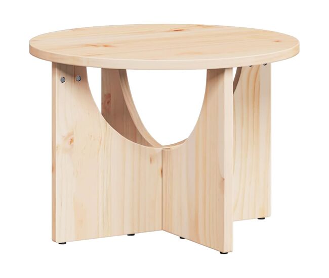 Mesa de café - mesa de centro - mesa baja natural 50 x 50 x 35 cm madera maciza de pino