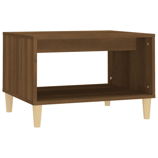 Mesa de Centro, Mesa baixa, 60x50x40 cm madeira processada carvalho castanho