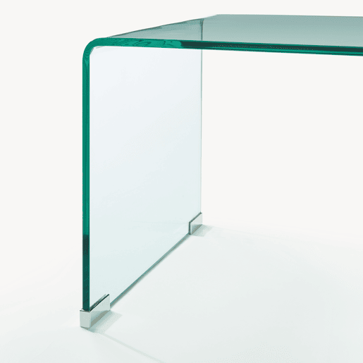 Mesa de centro Väsas montada vidro temperado 90x45x35 cm transparente en.casa