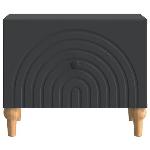 Mesa de Centro, Mesa baixa, Preto 49 x 50 x 40 cm Derivados de Madeira