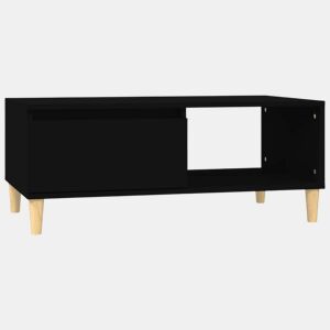 Mesa de Centro, Mesa baixa, 90x50x36,5 cm derivados de madeira preto