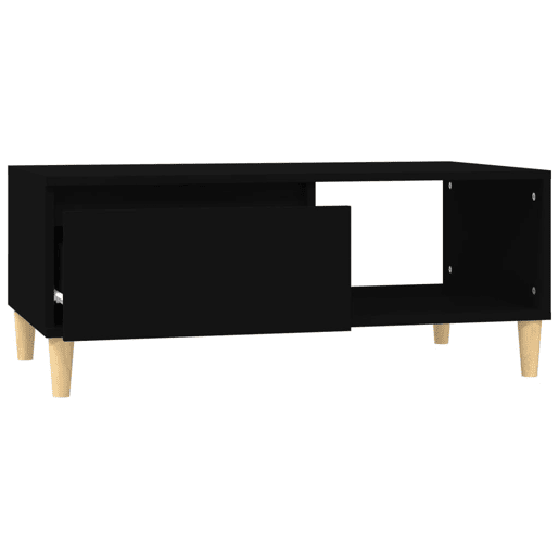 Mesa de Centro, Mesa baixa, 90x50x36,5 cm derivados de madeira preto
