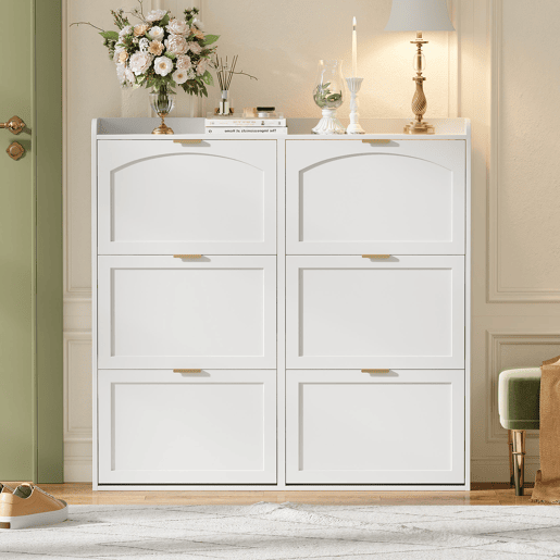 Sapateira de mdf com 6 tabuleiros,branco Sapateira de mdf com 6 tabuleiros,branco