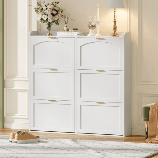 Sapateira de mdf com 6 tabuleiros,branco Sapateira de mdf com 6 tabuleiros,branco