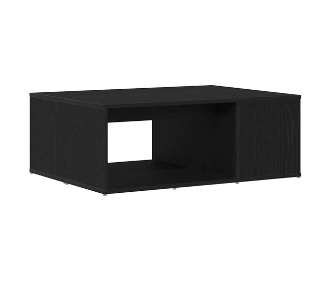 Mesa de café - mesa de centro - mesa baja roble negro 90 x 67 x 33 cm madera de ingeniería