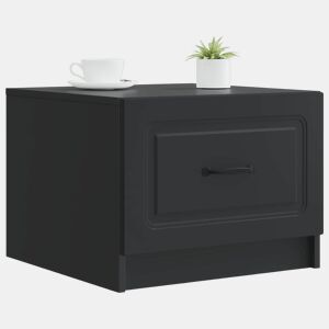 Mesa de Centro, Mesa baixa, Preto 49 x 50 x 37 cm Derivados de Madeira