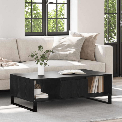 Mesa de Centro, Mesa baixa, Carvalho Preto 104 x 60 x 35 cm