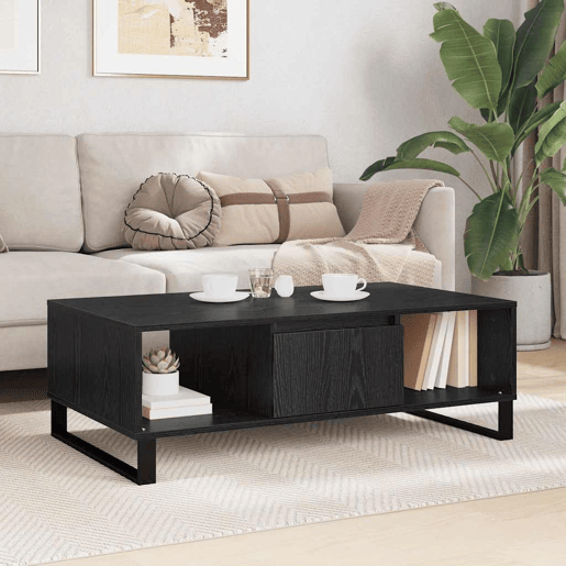 Mesa de Centro, Mesa baixa, Carvalho Preto 104 x 60 x 35 cm