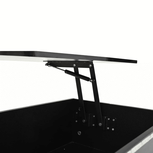 Mesa de centro elevável 100x50x40 cm - 4 gavetas, com LED, com arrumação, Preto Mesa de centro elevável 100x50x40 cm - 4 gavetas, com LED, com arrumação, Preto