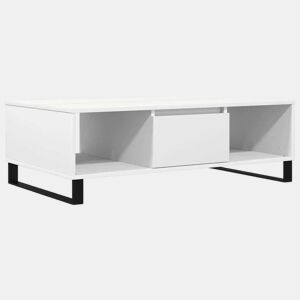 Mesa de Centro, Mesa baixa, 104x60x35 cm derivados de madeira branco