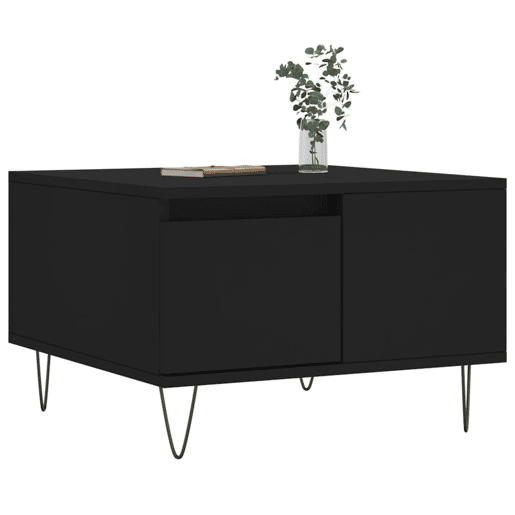 Mesa de Centro, Mesa baixa, 55x55x36,5 cm derivados de madeira preto