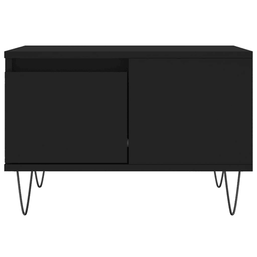 Mesa de Centro, Mesa baixa, 55x55x36,5 cm derivados de madeira preto
