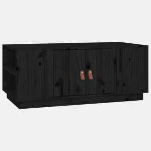 Mesa de Centro, Mesa baixa, 100x50x41 cm pinho maciço preto