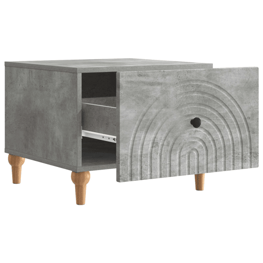 Mesa de Centro, Mesa baixa, com gaveta Cinzento Cimento 49 x 50 x 40 cm