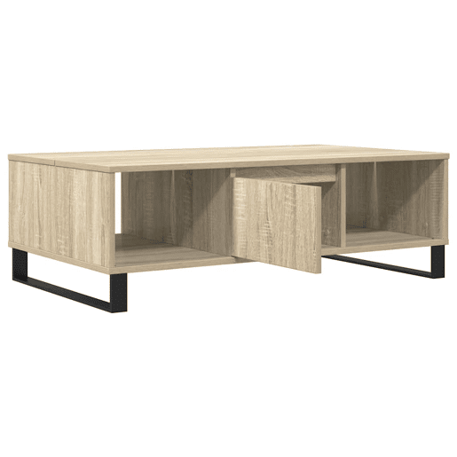 Mesa de Centro, Mesa baixa, 104x60x35cm derivados de madeira carvalho sonoma