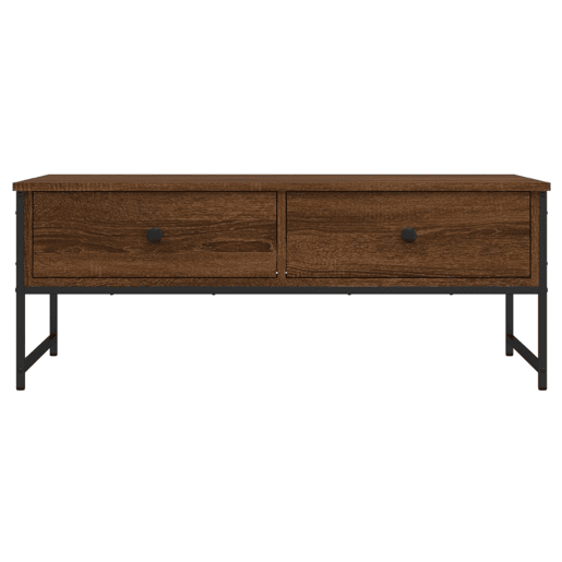 Mesa de Centro, Mesa baixa, 101x49x39,5 cm derivados madeira carvalho castanho