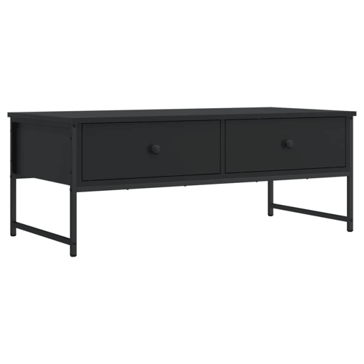 Mesa de Centro, Mesa baixa, 101x49x39,5 cm derivados de madeira preto