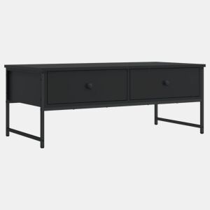 Mesa de Centro, Mesa baixa, 101x49x39,5 cm derivados de madeira preto