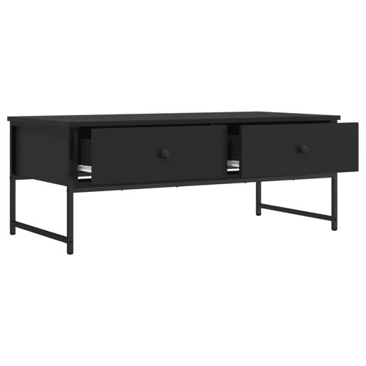 Mesa de Centro, Mesa baixa, 101x49x39,5 cm derivados de madeira preto