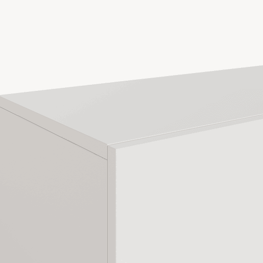 Prateleira suspensa Evaton 2 portas 180x32x30cm Branco mate en.casa