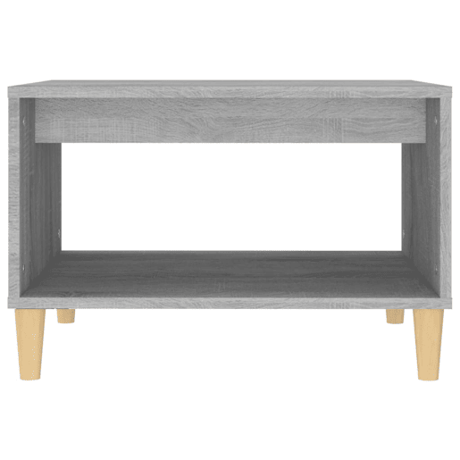 Mesa de Centro, Mesa baixa, 60x50x40 cm derivados de madeira cinzento sonoma