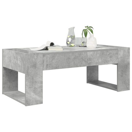 Mesa de Centro, Mesa baixa, Cinzento 110 x 50 x 41 cm Madeira processada