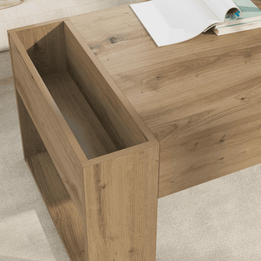 Mesa de Centro, Mesa baixa, Carvalho Artesanal 110 x 50 x 41 cm