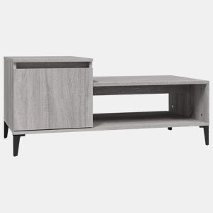 Mesa de Centro, Mesa baixa, 100x50x45 cm derivados madeira cinzento sonoma