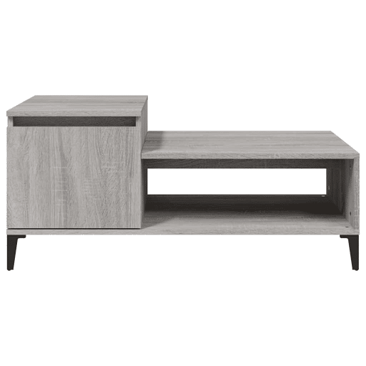 Mesa de Centro, Mesa baixa, 100x50x45 cm derivados madeira cinzento sonoma