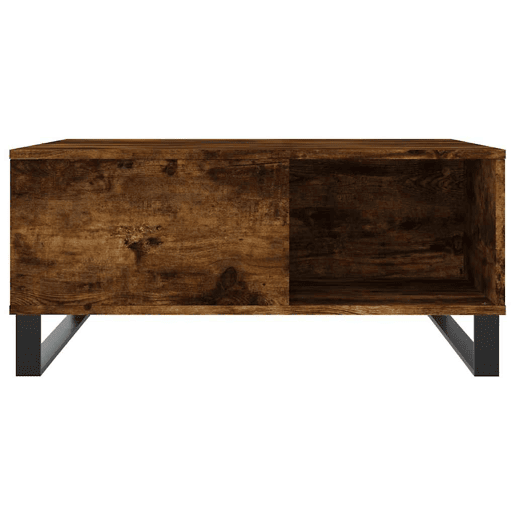 Mesa de Centro, Mesa baixa, 80x80x36,5 cm derivados madeira carvalho fumado