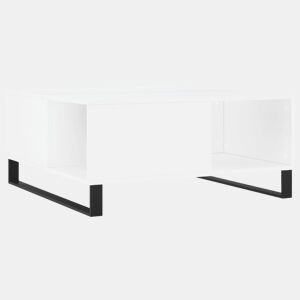 Mesa de Centro, Mesa baixa, 80x80x36,5 cm derivados de madeira branco