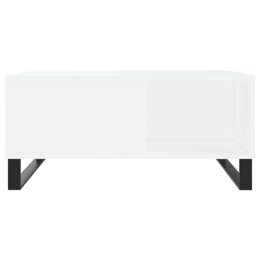 Mesa de Centro, Mesa baixa, 80x80x36,5 cm derivados de madeira branco Mesa de Centro, Mesa baixa, 80x80x36,5 cm derivados de madeira branco