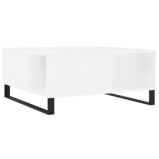 Mesa de Centro, Mesa baixa, 80x80x36,5 cm derivados de madeira branco Mesa de Centro, Mesa baixa, 80x80x36,5 cm derivados de madeira branco