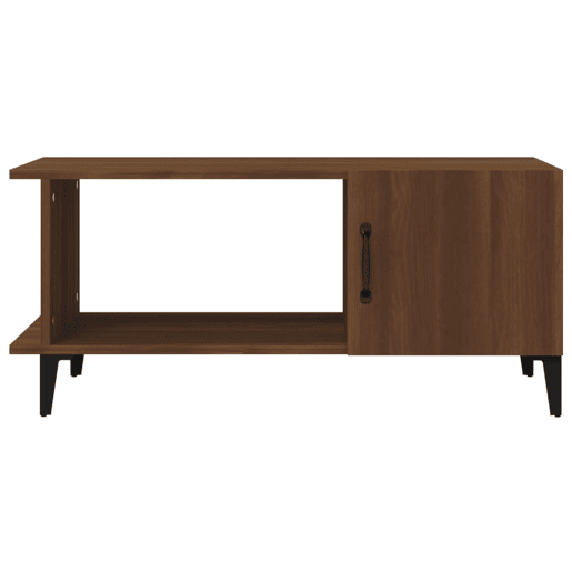 Mesa de Centro, Mesa baixa, 90x50x40 cm derivados de madeira carvalho castanho