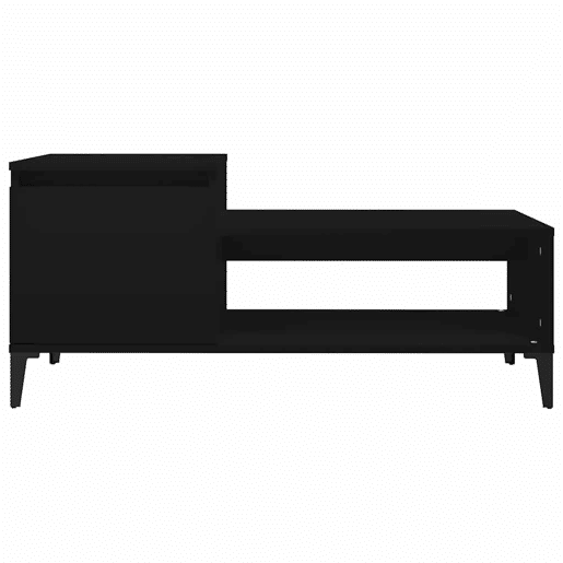 Mesa de Centro, Mesa baixa, 100x50x45 cm derivados de madeira preto