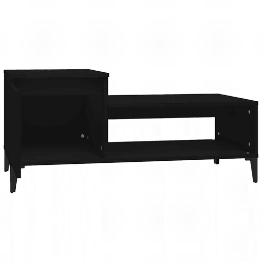 Mesa de Centro, Mesa baixa, 100x50x45 cm derivados de madeira preto