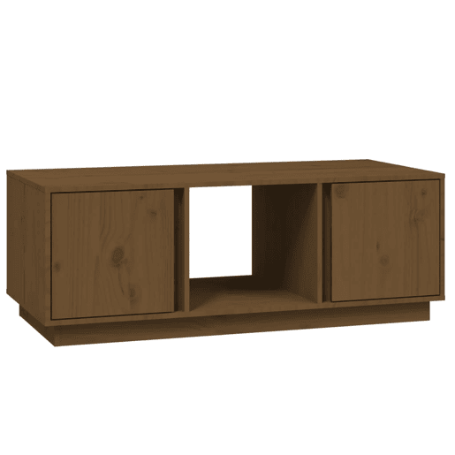 Mesa de Centro, Mesa baixa, 110x50x40cm madeira de pinho maciça castanho mel