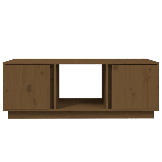 Mesa de Centro, Mesa baixa, 110x50x40cm madeira de pinho maciça castanho mel