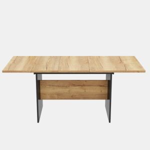 Mesa de jantar extensível para 4 a 6 pessoas - em MDF - Castanho